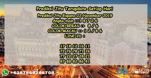 Prediksi Jitu Espana 22 November 2019 Sosial4d Indonesia Buku Malaysia