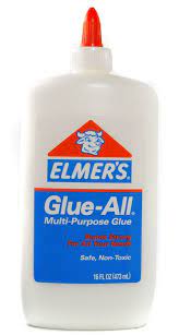I think back in the day i used elmer's white and didn't have a problem adhering the styro to plywood, if that's what you're trying to do. Elmer S Glue All 16 Oz Kit Kraft