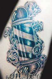 See more ideas about barber tattoo, barber, barber pole. Barber Pole Barber Tattoo Grandfather Tattoo Tattoos