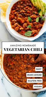 Homemade Vegetarian Chili Cookie And Kate Recipe Vegetarian Chili Recipe Vegetarian Chili Easy Vegetarian Chili