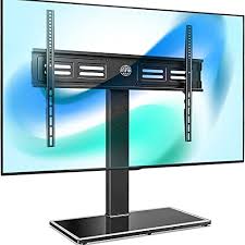 Can be mounted horizontally or vertically and perfect for running audio and video cables behind tv. Fitueyes Universal Tv Stand For 50 80 Inch Lcd Led Plasma Flat Curved Screen 100 Swivel 4 Heights Adjustable With Cable Management Holds 65kg Buy Online At Best Price In Uae Amazon Ae
