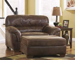 The oversized, contemporary leather chair offers unparalleled comfort and style for any room in your home. Leather Chair And A Half With Ottoman Ideas On Foter