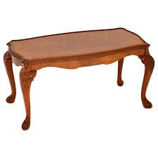Coffee table 48″w x 28″d x 17″h. Antique Walnut Queen Anne Coffee Table At 1stdibs