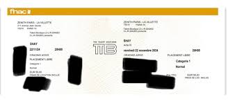 Bonjour tout le monde ! Je vends 2 places pour le concert de Shay en  catégorie 1 assis pour le vendredi 22 novembre à 20h au Zénith de Paris  Concert affichant complet