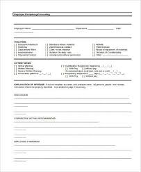 Free 10 Sample Employee Counseling Forms In Pdf Ms Word