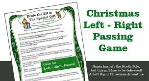 Christmas Left Right Game Holiday Gift Exchange Printable Christmas Games Christmas Party Gift Christmas Gift Games
