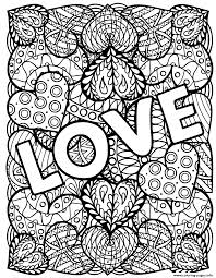 36+ heart coloring pages for adults for printing and coloring. Adult Love Hearts Valentines Coloring Pages Printable