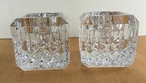 Discover decorative candlestick sets from waterford, the world's treat your home to visions of sophistication with our assortment of luxury crystal candleholders & votives that effortlessly elevate. Pair Waterford Crystal Lismore Square Votive Taper Candle Holder 2 5 Ireland 46 00 Picclick