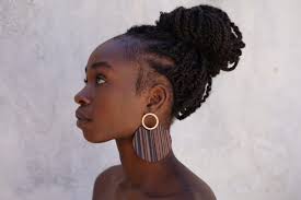 Earrings "Ebony Gold"
