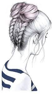 Hair Drawing Hairstyles Messy Buns 56 Ideas Beautiful Girl Drawing Art Drawings Beautiful How To Draw Hair