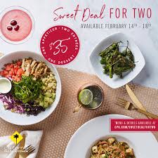 The price was reasonable for the area and tasted great. California Pizza Kitchen Sweet Deal For Two