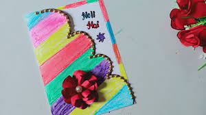 Printable children's craft greeting cards to color for the year of the rat. Handmade Holi Greeting Card Holi Craft Ideas Holi Card Making 2020 Holi Special Greeting Card Youtube
