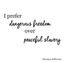Another famous quote by ben franklin. I Prefer Dangerous Freedom Over Peaceful Slavery Thomas Jefferson Foundingfathers Thomasjefferson Freedom Slaver Founding Fathers Words Words Of Wisdom
