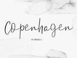 Copenhagen A Casual Script Copenhagen Script Copenhagen Design