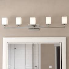 For correct brushing under correct illumination, shower room vanity lights are a must. 5 Light Brushed Nickel Bathroom Vanity Lighting You Ll Love In 2021 Wayfair