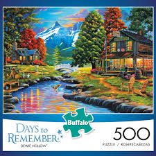 Ravensburger puzzles, buffalo games, eeboo, crocodile creek among others. Days To Remember Dewie Hollow 500 Piece Jigsaw Puzzle Buffalo Games 500 Piece Jigsaw Puzzles Jigsaw Puzzles