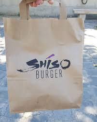 Non Non Je Ne Blague Pas J Ai Goute Un Super Burger Aux Crevettes Tigrees Chez Shiso Les Plus Petite Portion Avec Cette Ch Shiso Paper Shopping Bag Paper