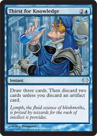 Drawing her controller a card any time they cast a legendary spell, saga, or artifact, in an artifact deck, jhoira ensures that her controller's hand will always remain stocked and full of answers. Thirst For Knowledge Planechase Gatherer Magic The Gathering