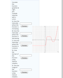 Domain and range using interval notation. Answered Consider The Function Graphed At Right Bartleby