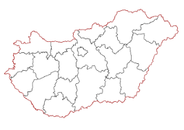 Magyarország megyeszékhelyei nem tudnak tőled olyat. File Hu Counties Blank Svg Wikimedia Commons