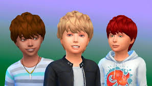 My Stuff Messy Hair For Boys Sims 4 Children Sims Hair Kids Hairstyles