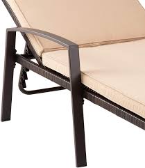 Metal patio chaise lounge chair. Buy Pamapic Patio Lounge Chair Set 2 Pieces Patio Chaise Lounges With Thickened Cushion Pe Rattan Steel Frame Pool Lounge Chair Set For Patio Backyard Porch Garden Poolside Beige Online In Taiwan