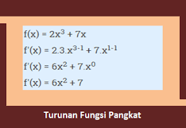 Rumus turunan hasil kali fungsi. Contoh Soal Turunan Fungsi Pangkat Beserta Pembahasannya
