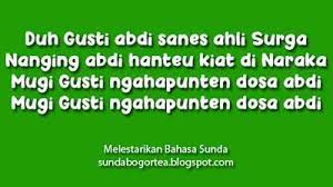 Melestarikan Bahasa Sunda Nadom Puisi Pupujian Sunda Tauhid Dan Terjemaha Bahasa Tuhan