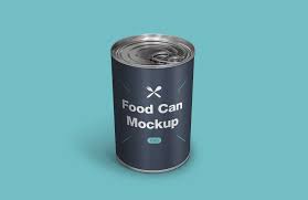 Food Can Psd Mockup Mockup Psd Custom Label Design Psd