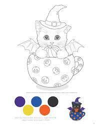 Here's a fun coloring page that's free to download from dover publication, click here to get it. Teacup Kittens Coloring Book Design Originals 32 Adorable Expressive Eyed Cat Designs From Illustrato Coloring Books Kitten Coloring Book Cute Coloring Pages