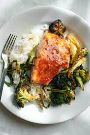 Salty Sweet Barbecue Salmon And Broccoli Recipe Recipe In 2021 Salmon And Broccoli Broccoli Recipes Sweet And Salty