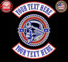 Check spelling or type a new query. Custom Embroidered 3 Pc Mc Rocker Patch Set Top Bottom Center Motorcycle Cut Usa Ebay