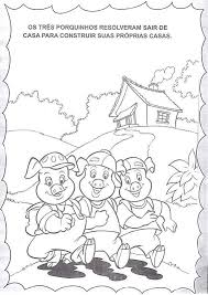 Após ler a história em quadrinhos responda: Historia Dos Tres Porquinhos Para Colorir E Atividades Aprender E Brincar
