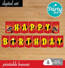 The Incredibles Jack Jack Printable Banner Happy Birthday Etsy In 2020 Incredibles Birthday Party Happy Birthday Signs Birthday Party Decorations Diy
