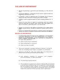 This update involved the amending of act a240. Partnership Law Notes Partnership Assignment Law