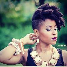 Natural Funky Fro Luv It Natural Hair Styles Hair Styles Shaved Side Hairstyles