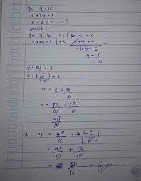Check spelling or type a new query. Jika 3x Y 15 Dan X 3y 3 Maka Hasil Dari X 2y Brainly Co Id