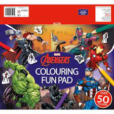 Avengers comic book coloring pages. Marvel Avengers Colouring Fun Pad Smyths Toys Ireland