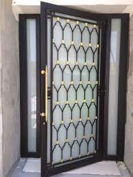 Porte Vitree Exterieur Habillage En Fer Forge House Doors Window Grill Design Doors