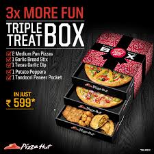 Say Bye To Boring Thursdays Because Our Tripletreatbox Is Here To 3x Your Fun Order Now Tripletreatb Delicious Pizza Pizza Hut Delivery Order Pizza Online