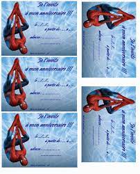 Carte Anniversaire Spiderman 3 A Imprimer Anniversaire Spiderman Carte Anniversaire Carte Invitation Anniversaire