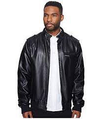 Members Only Black Modesens Racer Jacket Black Leather