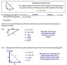 Pythagorean Theorem And Converse Guided Notes For Right Triangles Geometry
