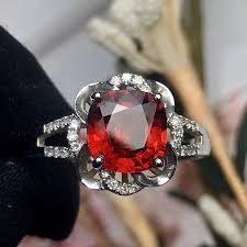 Beautiful garnet ring for him, 925 sterling silver yellow gold filled men's ring. Garnet Ring Fine Jewelry Real Pure 18 K Gold 100 Natural Red Garnet Gemstone 2 3ct Female S Rings For Women S Fine Rings Rings Aliexpress