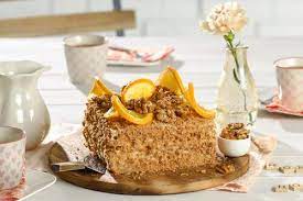 Danach mit etwas honig garnieren und warm servieren. Orangen Honig Torte Rezept Von Backen De