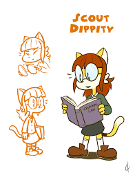 The sun, the moon and the truth! Toonsday Scout Dippity By Atrox C Deviantart Com On Deviantart Cartoon Character Design Character Design Retro Cartoons