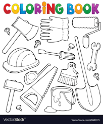 98 ideas tool coloring pages on www gerardduchemann com. Coloring Book Tools Theme 1 Eps10 Vector Illustration Download A Free Preview Or High Quality Adobe Illustrato Coloring Books Tools Theme Fathers Day Crafts