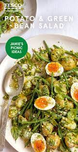 Potato And Green Bean Salad Healthy Recipes Tesco Real Food Recipe Vegetarian Recipes Potatoe Salad Recipe Green Bean Salads