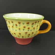 Pfaltzgraff Pistoulet Sunflower Short Latte Mug Large Soup Cup Jana Kolpen 12 Oz Pfaltzgraff In 2020 Latte Mugs Mugs Pfaltzgraff