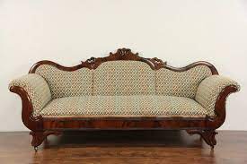 Empire Antique 1840 S Mahogany Hand Carved Sofa Carved Sofa Wooden Sofa Designs Sofa Design
